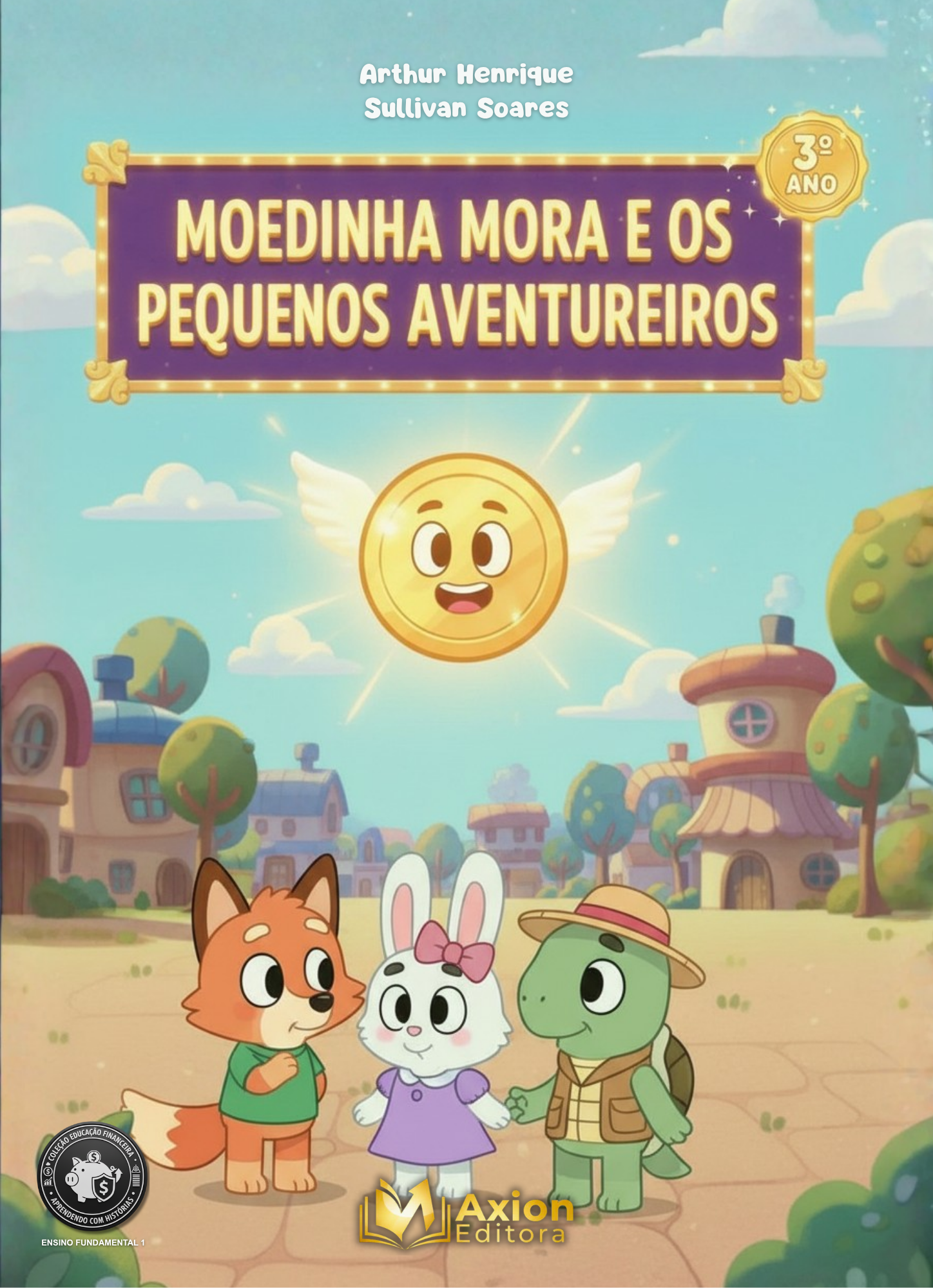 Capa do livro Moedinha Mora e os Pequenos Aventureiros